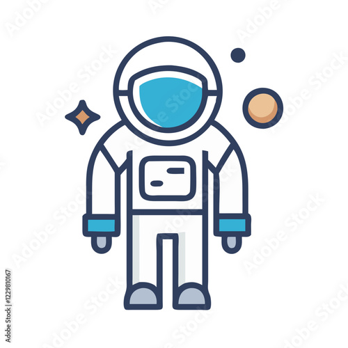 astronaut icon design