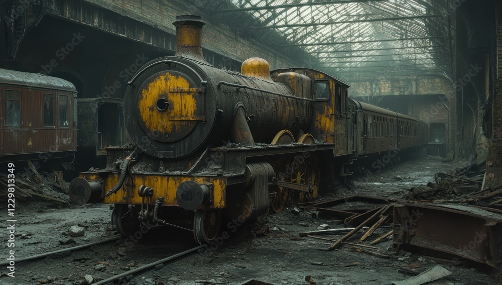 Abandoned Train Station: A Rusty Relic of Time Abandoned Train Station: A Rusty Relic of Time