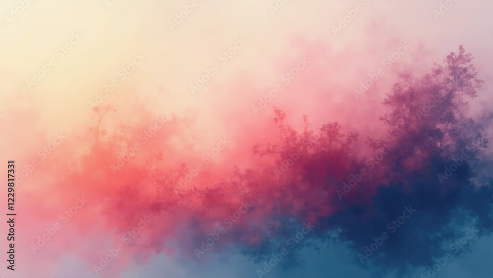 Desktop Wallpaper in muted pastels, Generative AI