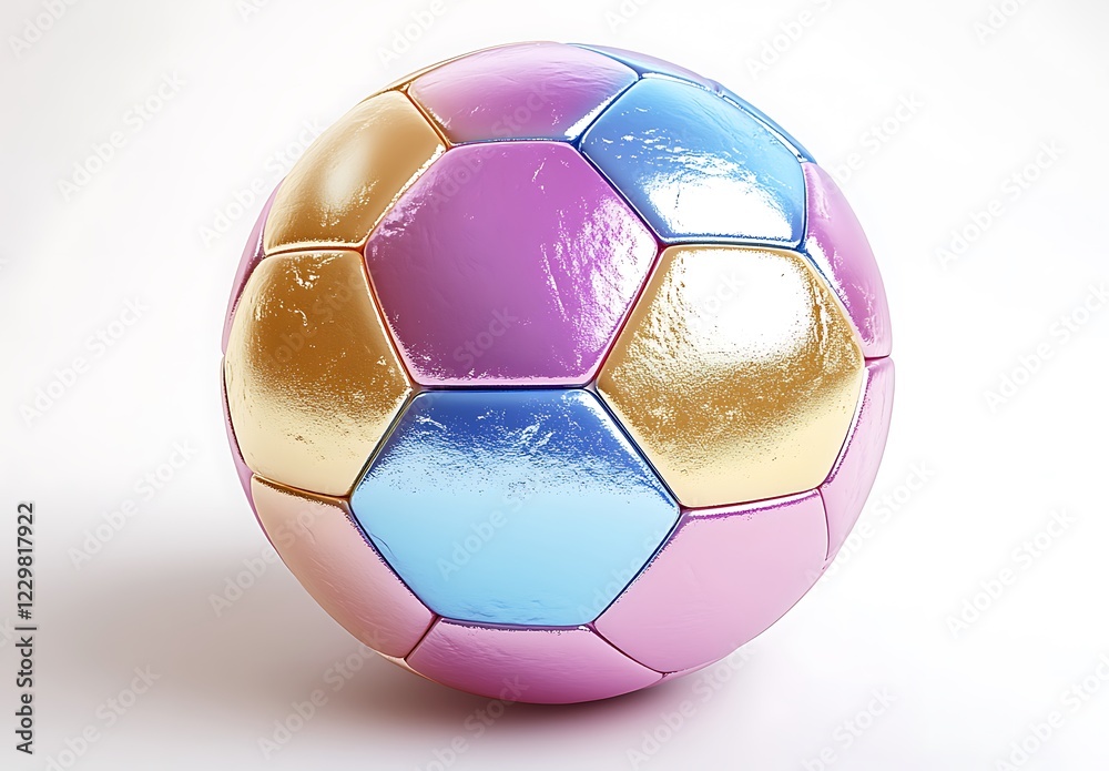 Fototapeta premium Soccer ball on white background