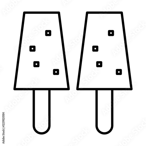 malai kulfi line icon