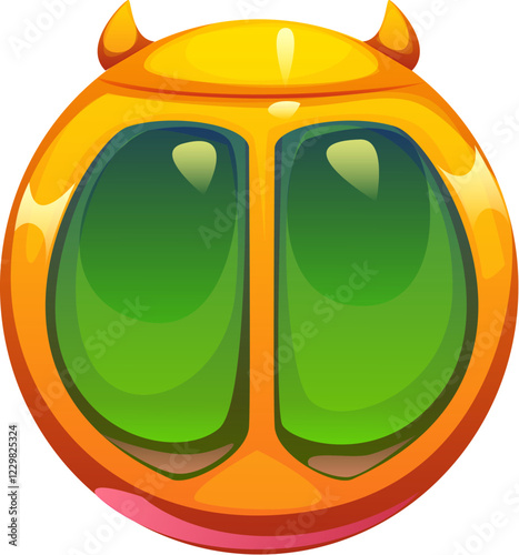 Cartoon Egyptian font dung beetle 0 zero digit. Egypt history latin alphabet numeral symbol, ancient pharaoh vector game font typeset figure or number or egyptian civilization English ABC digit