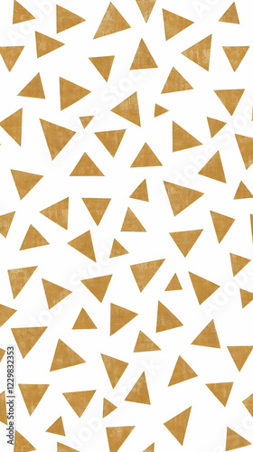 Gold triangle pattern, background texture