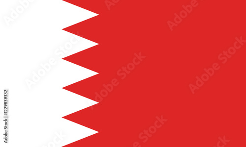 Flag of the Kingdom of Bahrain