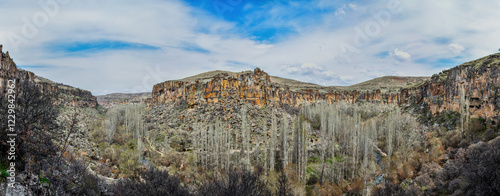 panaromic view of the ihlara valley, aksaray photo