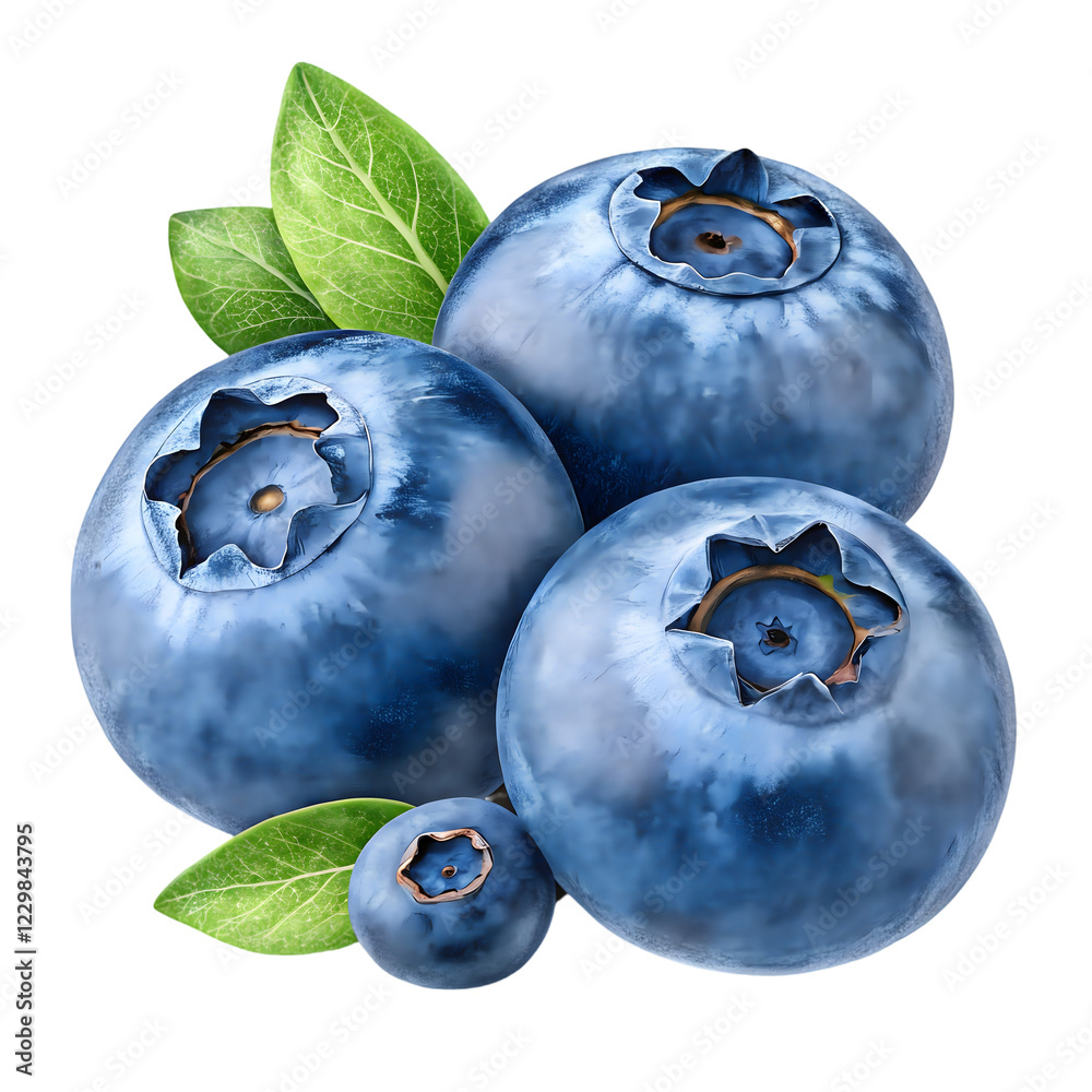 Obraz premium blueberries isolated on white background