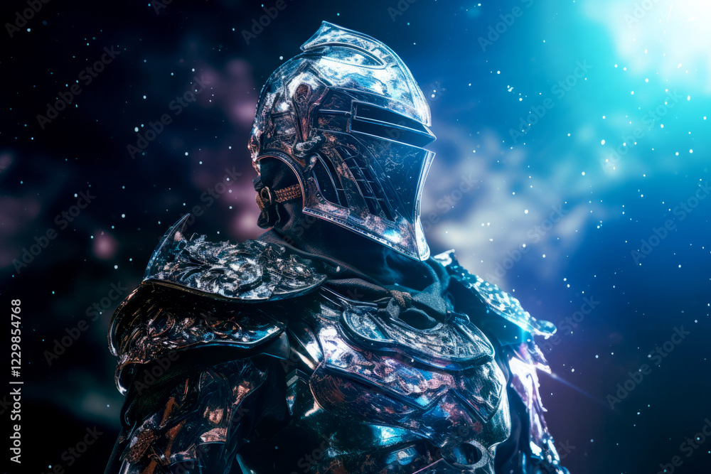 Fototapeta premium Armor Warrior Fantastic Cosmic Magical