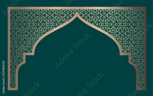 Islamic Background Design for Ramadan Kareem, Islamic Holidays, Eid Al-Fitr and Adha. With free space for text