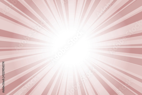 Pale brown sun burst abstract background. Abstract rosy brown background with sun ray. Summer vector illustration.