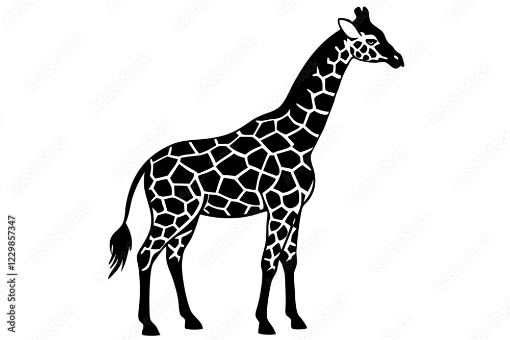 Fototapeta premium giraffe silhouette