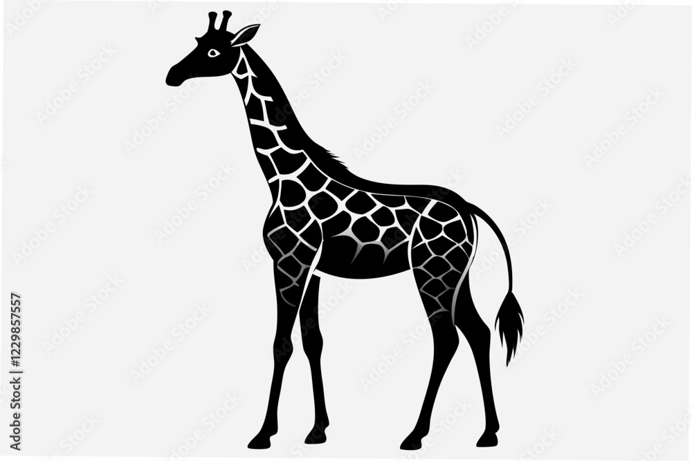 Fototapeta premium giraffe silhouette