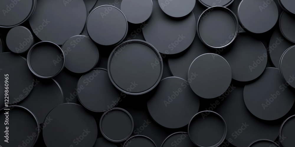 Abstract dark grey overlapping circles background. (1) Abstract dark grey overlapping circles background. (1)