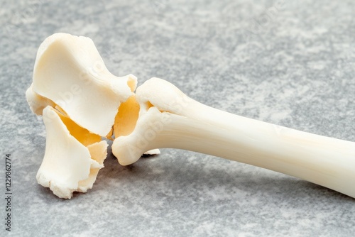 Bone cracking under pressure, illustrating osteoporosis and increased risk of fracture