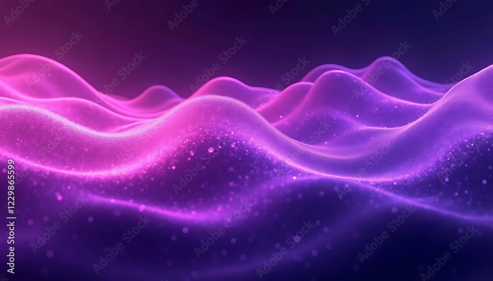Fototapeta premium Abstract Purple Pink Waves Background Image