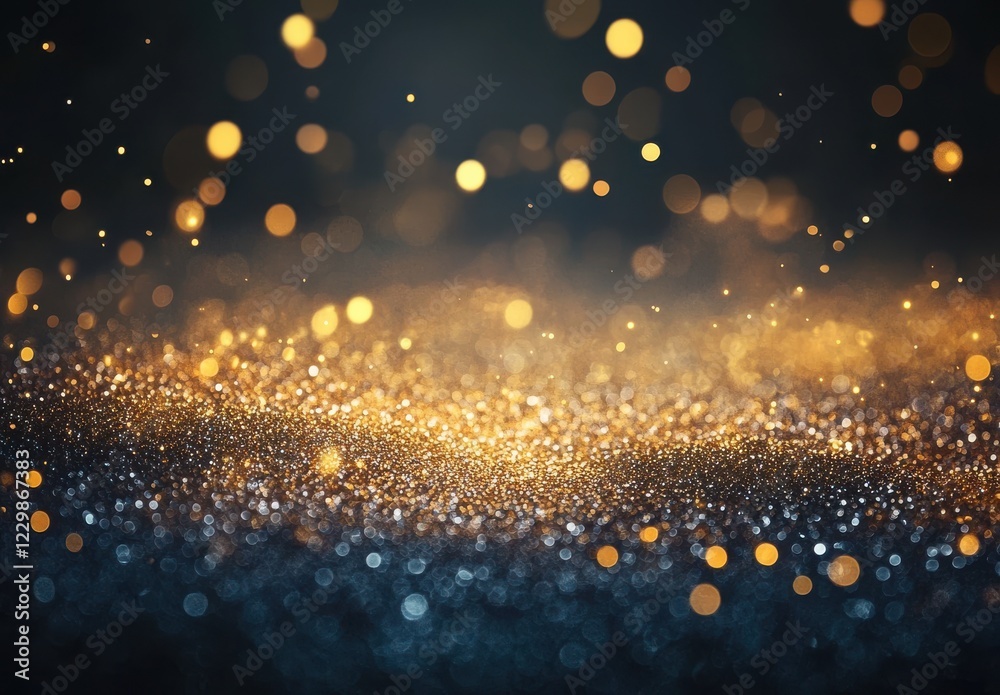 Sparkling Golden and Silver Particles on Dark Background Creating a Magical Atmosphere of Celebration and Joy for Creative Projects and Designs Sparkling Golden and Silver Particles on Dark Background Creating a Magical Atmosphere of Celebration and Joy for Creative Projects and Designs