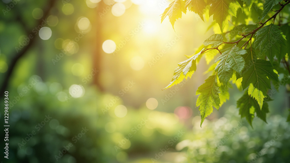 Dreamy Bokeh Background of Lush Garden Trees in Golden Sunlight for Wellness, Nature, and Eco-Friendly Marketing Dreamy Bokeh Background of Lush Garden Trees in Golden Sunlight for Wellness, Nature, and Eco-Friendly Marketing