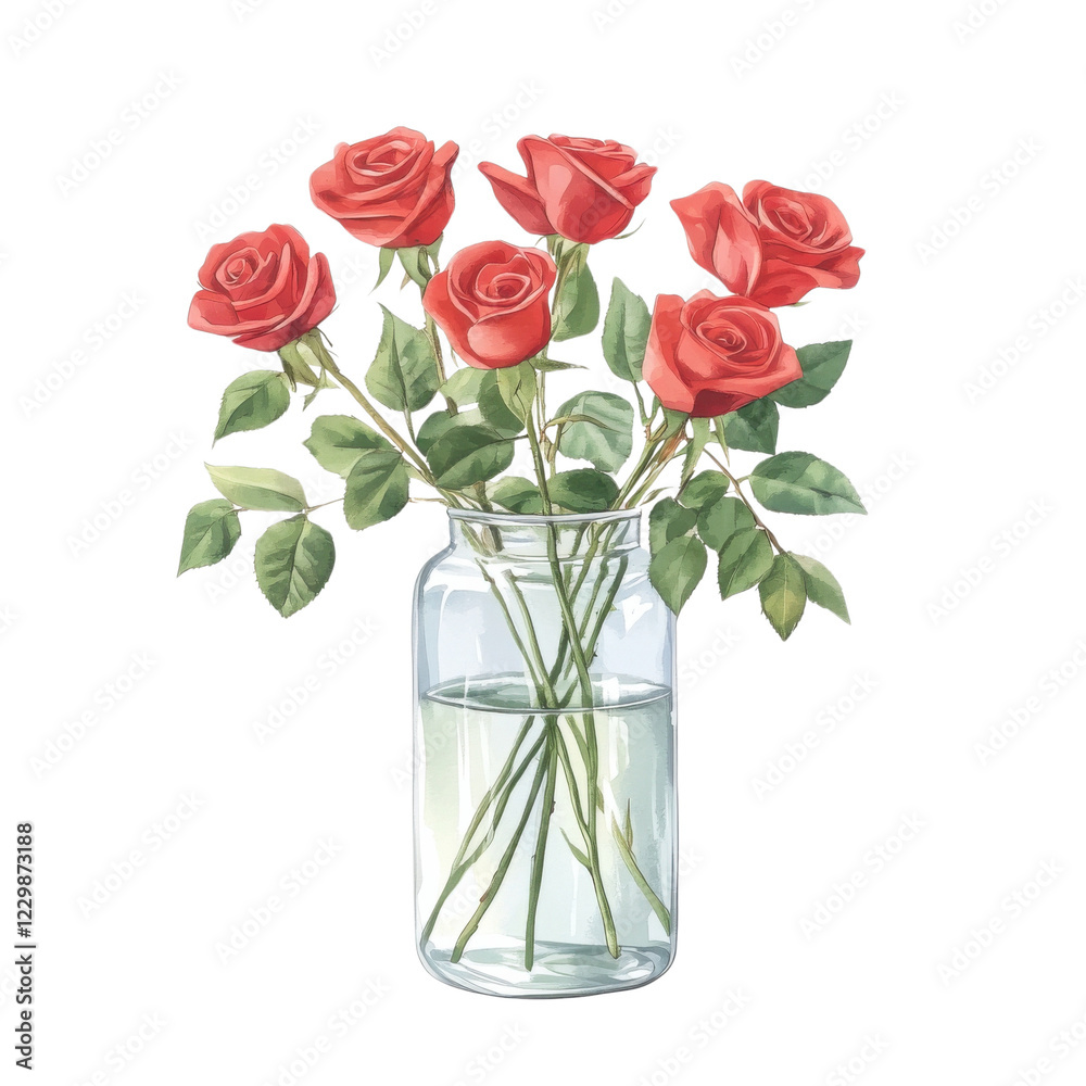 A beautiful bouquet of red roses in a clear glass vase, symbolizing love and elegance, perfect for decoration or gifting. A beautiful bouquet of red roses in a clear glass vase, symbolizing love and elegance, perfect for decoration or gifting.