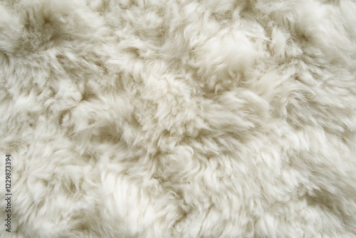 White fluffy fur fabric wool texture