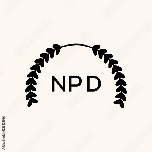 NPD logo design vector