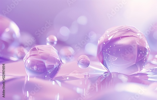 Floating glass rings with holographic glow, forming an artistic, futuristic design. A stylish and modern visual for premium brands and creative projects.