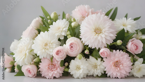 Soft Pastel Flower Arrangement for Weddings