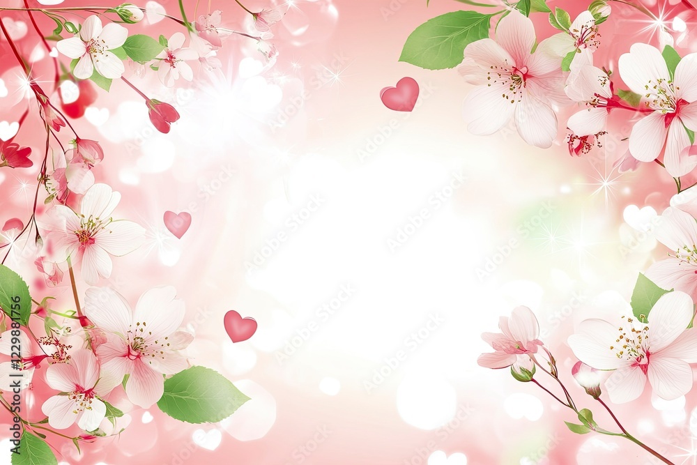 Romantic Dragon-Themed Valentine’s Day Background with Flowers and Hearts in Soft Reds Romantic Dragon-Themed Valentine’s Day Background with Flowers and Hearts in Soft Reds