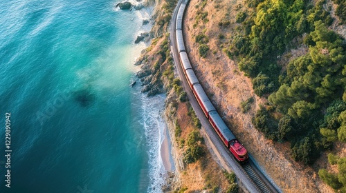 Luxury Train Snaking Along ...