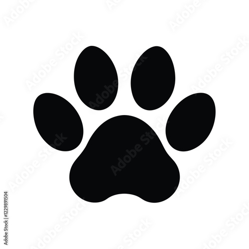 paw prints on white