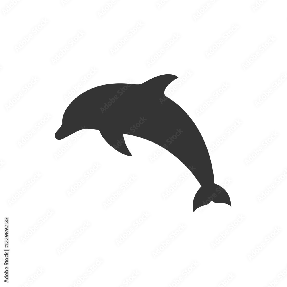 Fototapeta premium dolphin isolated on white background