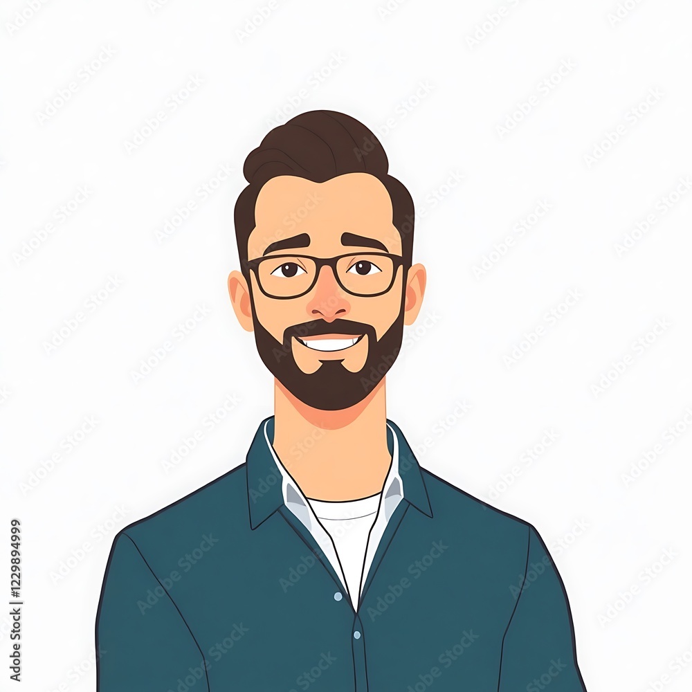 Animated avatar of a man in isolated beckground, generative ai
Animated avatar of a man in isolated beckground, generative ai