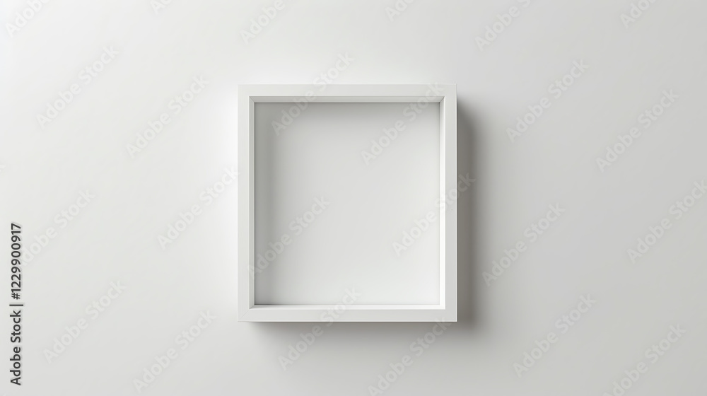 picture frame on white wall. Empty space for your design. picture frame on white wall. Empty space for your design.