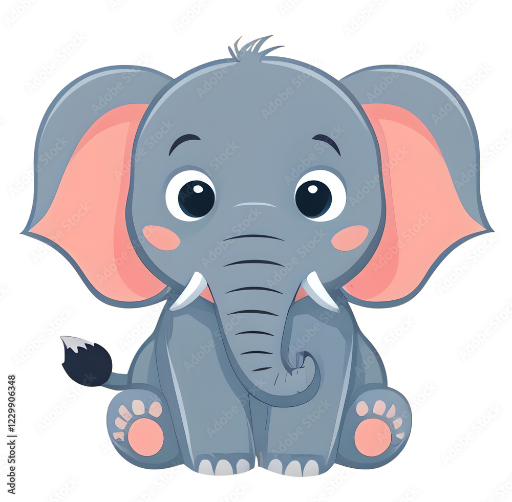cute elephant on a transparent background cute elephant on a transparent background