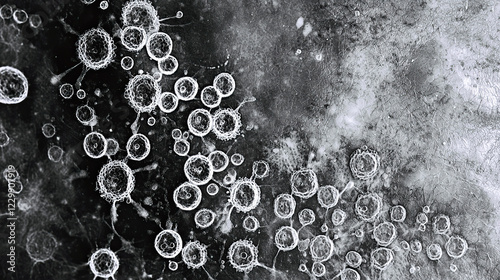 Microscope Slide Human Metapneumovirus. hmpv