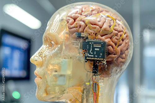 Artificial intelligence, neural interface, implantation of chips into the human brain.