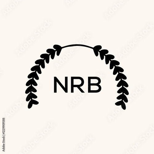 NRB  logo design vector