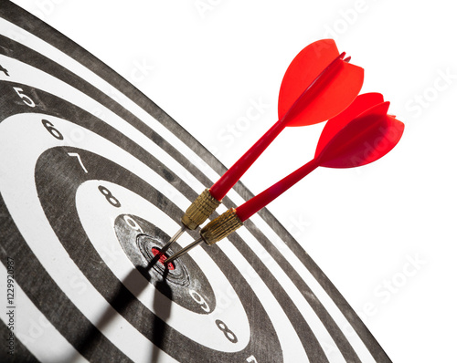 Quadro su tela red dart for success goals concept