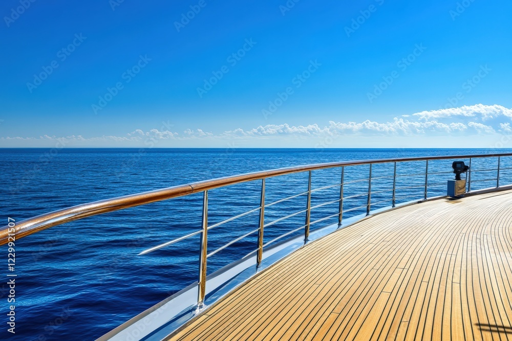 A lovely balcony on a grand cruise ship beautifully overlooking the vast ocean A lovely balcony on a grand cruise ship beautifully overlooking the vast ocean