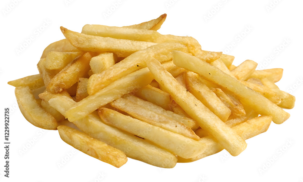 French fries, isolated on transparent background, clipping path French fries, isolated on transparent background, clipping path