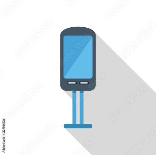 Modern parking meter displaying payment information, offering convenient and user friendly parking management