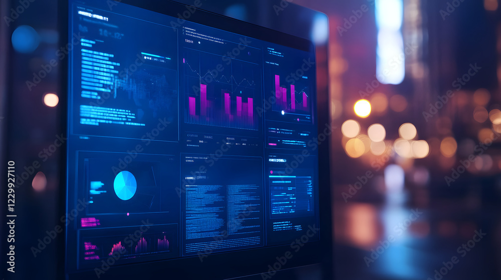 Obraz premium a blue hi tech looking design template