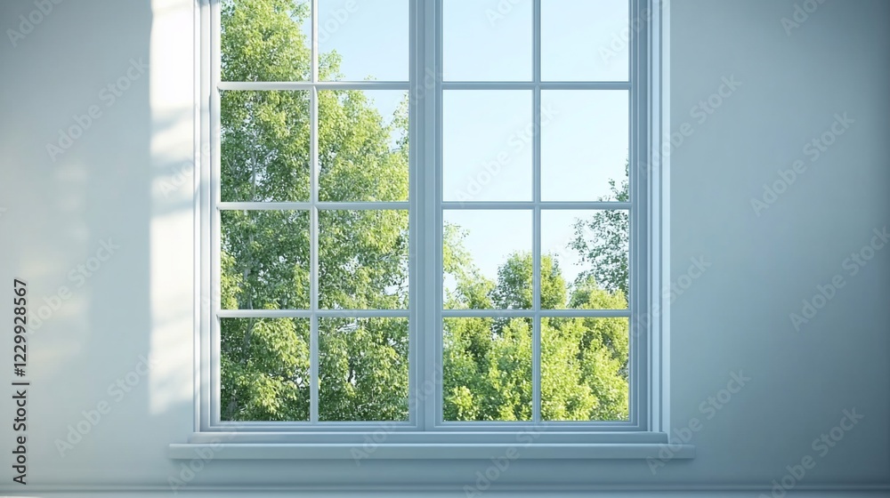 Serene View: A Window to Nature's Embrace Serene View: A Window to Nature's Embrace