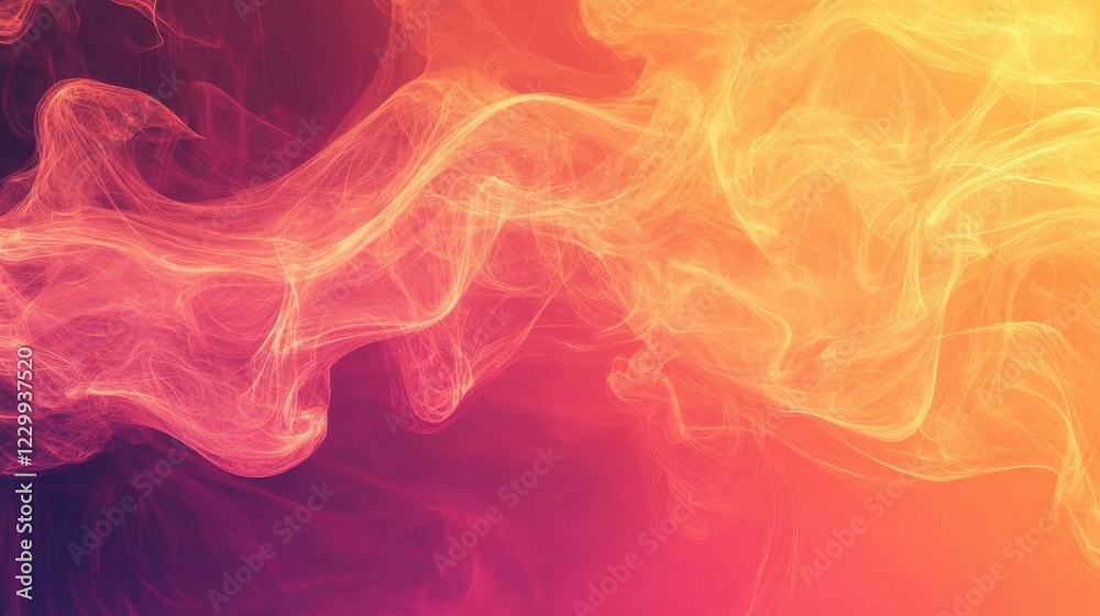 Fototapeta premium Abstract swirls of vibrant orange and pink hues create a captivating visual spectacle.