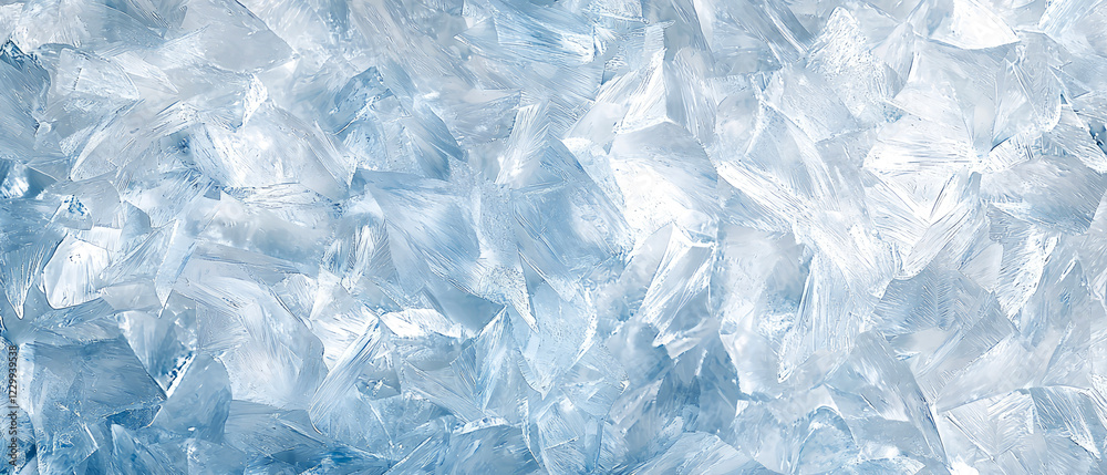 Glowing blue ice crystals with sharp edges and intricate textures. A mesmerizing macro shot capturing the beauty of frozen nature, Winter abstract design concepts.Generative ai Glowing blue ice crystals with sharp edges and intricate textures. A mesmerizing macro shot capturing the beauty of frozen nature, Winter abstract design concepts.Generative ai