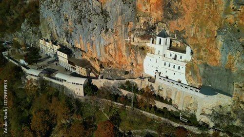  Ostrog Monastery Montenegro - aerial view