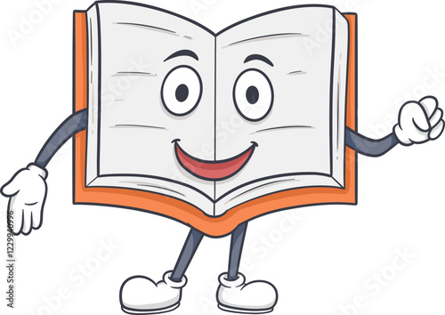 funny book character cartoon