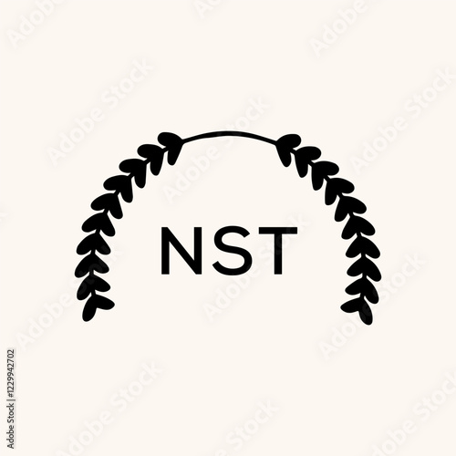 NST logo design vector