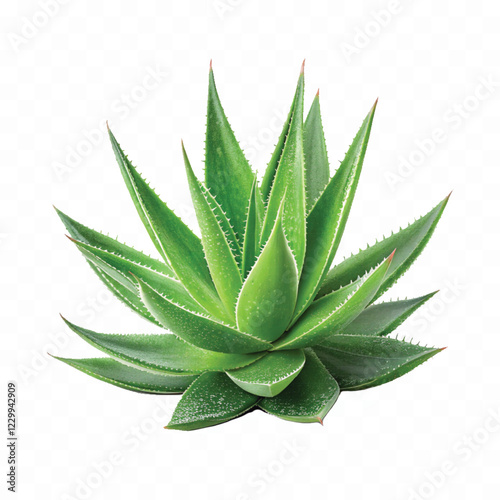 realistic 3d Aloe Vera pup isolated on white background 