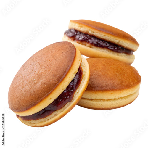 Dorayaki is japanese pancakes isolated