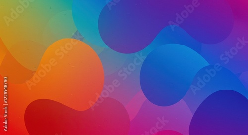 Vibrant Abstract Background: A mesmerizing blend of fluid, organic shapes in a spectrum of rich, saturated colors creates a dynamic and visually captivating abstract background.