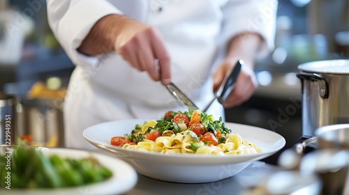 Wallpaper Mural A close-up of freshly made pasta being prepared by a chef. picture Torontodigital.ca